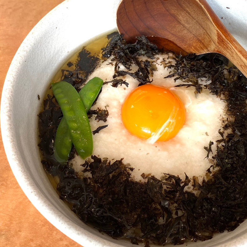 冷たい煮干し山かけらぁめん(和だしらぁめん うめきち)