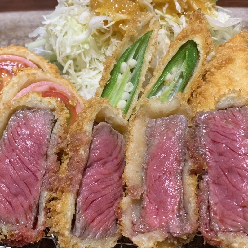 牛カツ贅沢御膳(串亭 二子玉川柳小路)