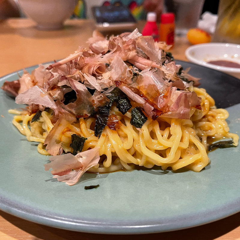 釜玉ラーメン(中華ラーメン うえだ)