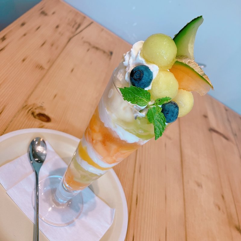 ダブルメロンパフェ(キハチ カフェ)