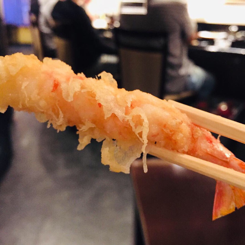 車海老の天麩羅(天麩羅からり)