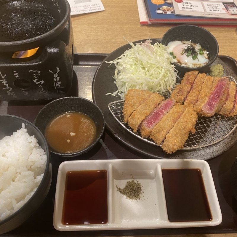牛リブロースカツ牛ロースカツ京玉膳(牛カツ京都勝牛 梅田店)