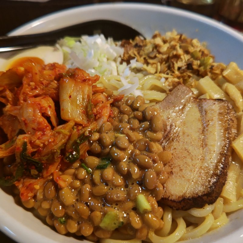 納豆キムチあぶあめん(辛しや )