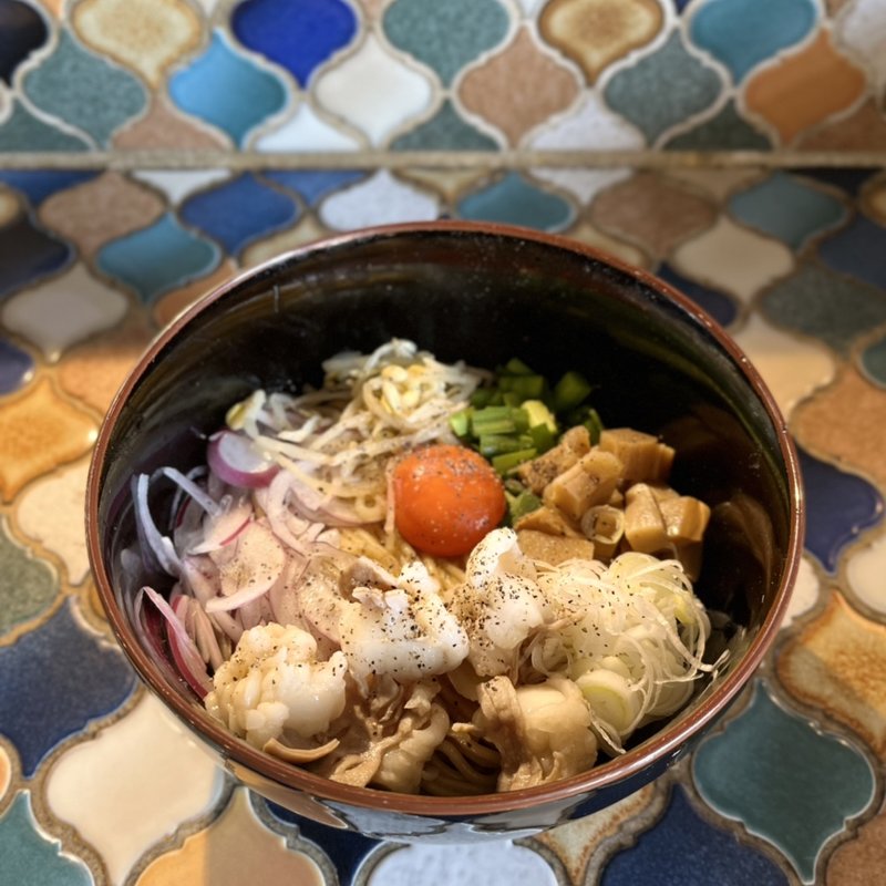 和牛ホルモンまぜそば(麺処 田なか（仮）)