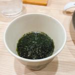鶏と岩海苔（本日の割りスープ）(ラーメン専科 竹末食堂)