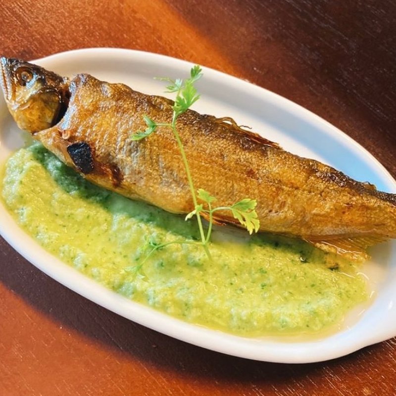 鮎オイルコンフィ(YOSHINAGA)