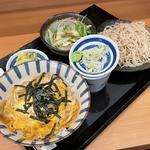 合わせ丼（小玉子丼と小もり）(やぶ)