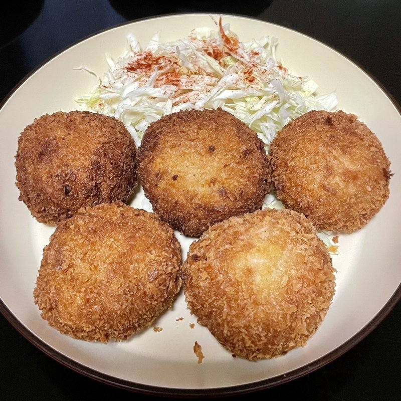 爆弾メンチカツ(自宅)