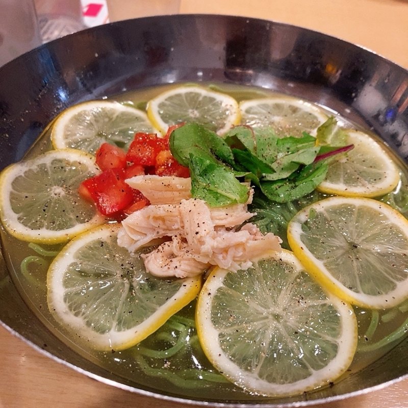 冷やし塩レモンラーメン(ガスト 広島大芝店 )