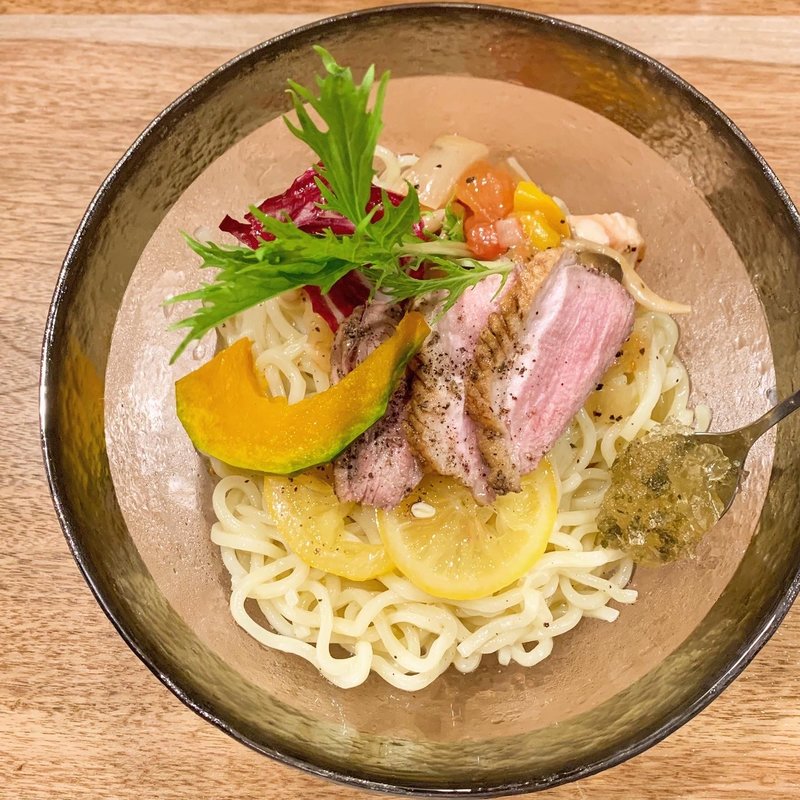 限定　シチリア産レモンの冷やし中華(海老丸らーめん)