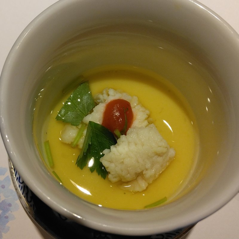 鱧の茶碗蒸し(鮨 栞庵 やましろ)