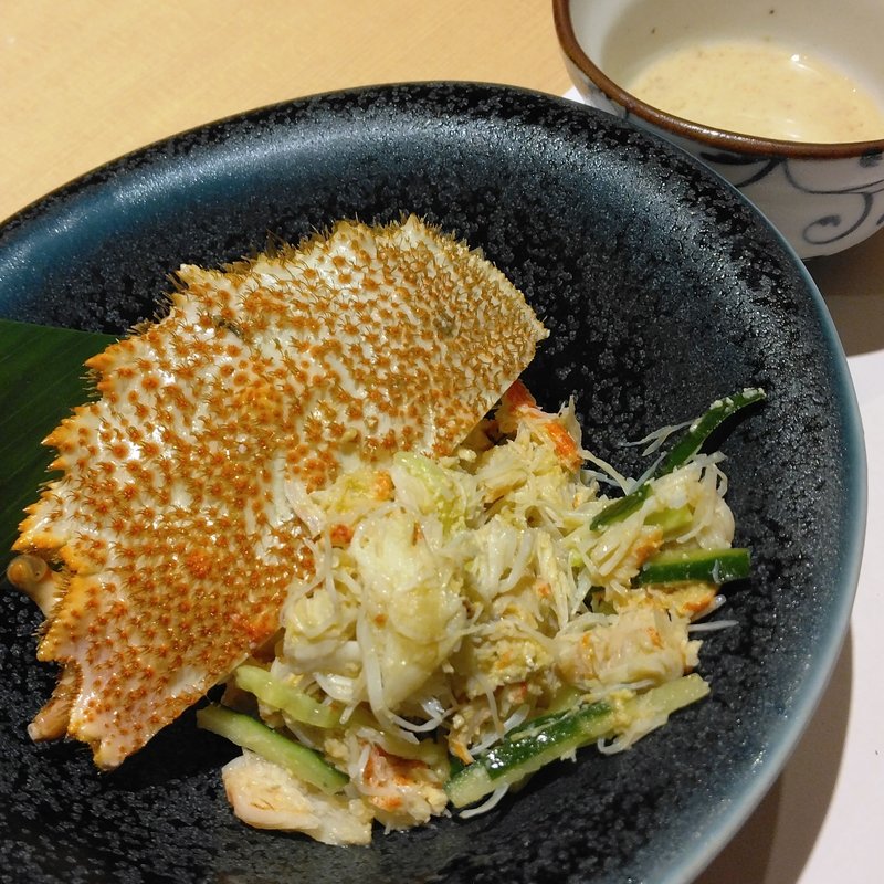 毛蟹の甲羅盛(鮨 栞庵 やましろ)