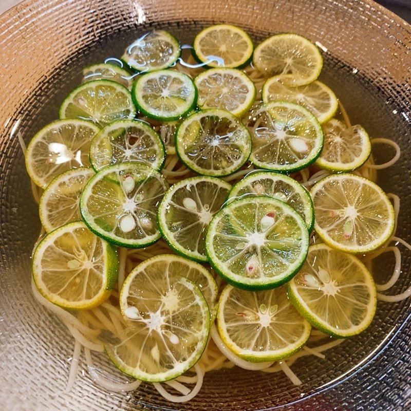 すだちの冷かけ蕎麦（季節の蕎麦セット）(典座)