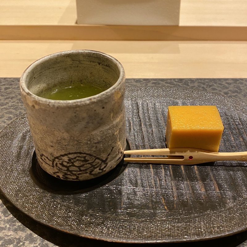 芝海老のカステラたまご(すし昇)