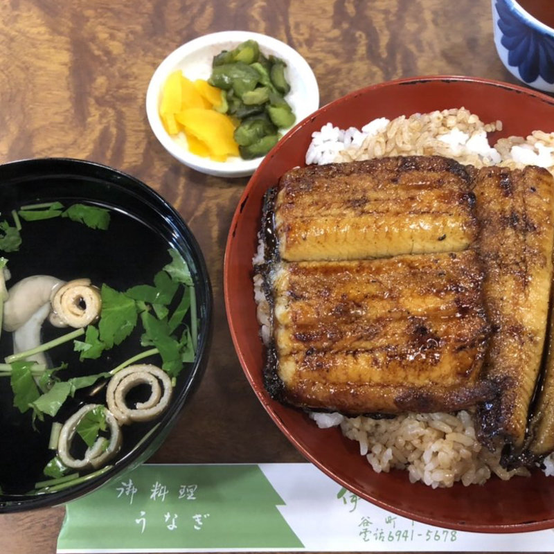 上うなぎ丼　肝吸い(伊賀喜 )