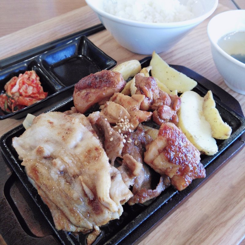 全部盛り定食(牛角焼肉食堂 イオンモール石巻店)