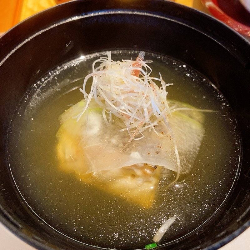 スズキの吸物（懐石弁当ランチ・松）(料理屋一汁)