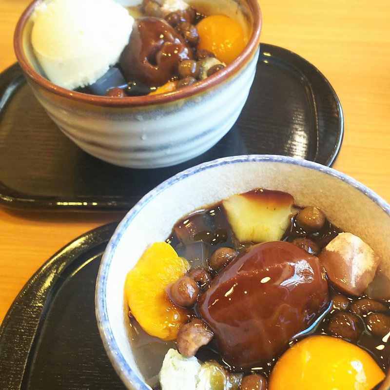 クリームあんみつ ✨季節のクリームあんみつ✨ 明日から3月です。 少しずつ春が