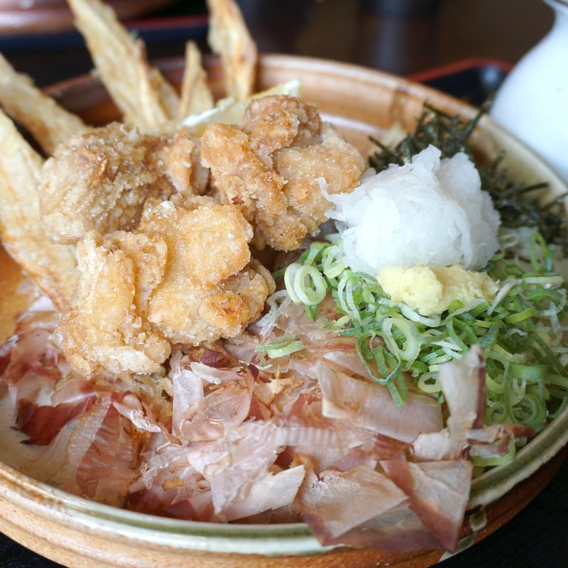 からあげぶっかけ(大地のうどん 筑紫野店)
