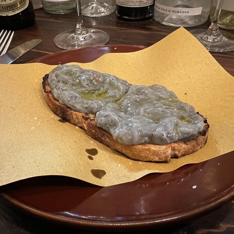 生しらすのブルスケッタ(ダ ペピ)