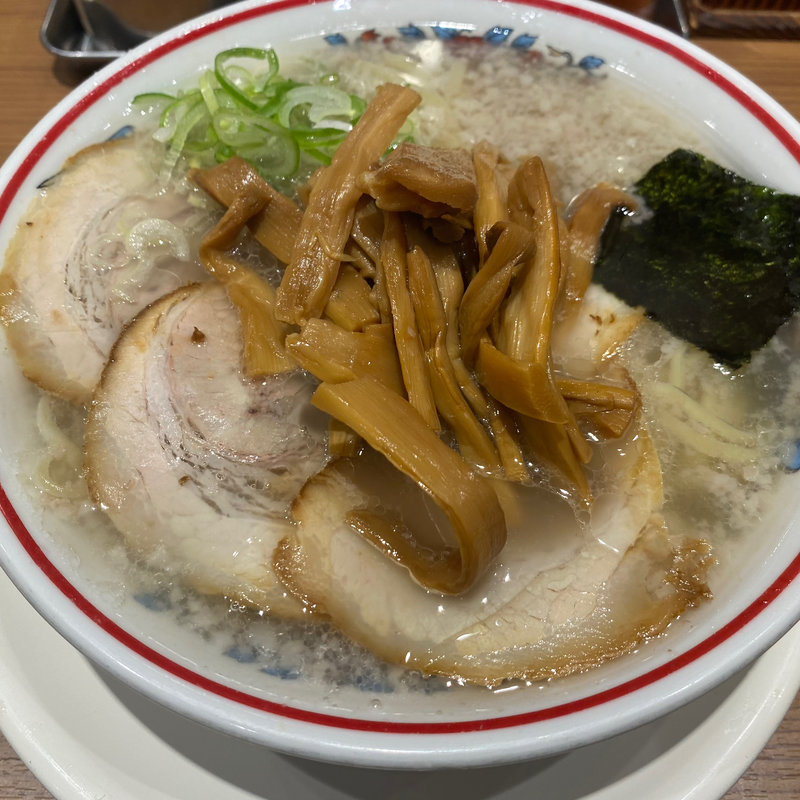 中華そば　メンマ　大盛　こってり(バラそば屋　川崎アゼリア店)