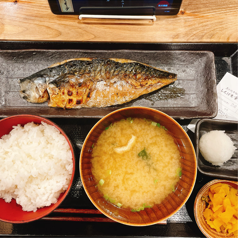 さば文化干し定食(しんぱち食堂阪急梅田店)