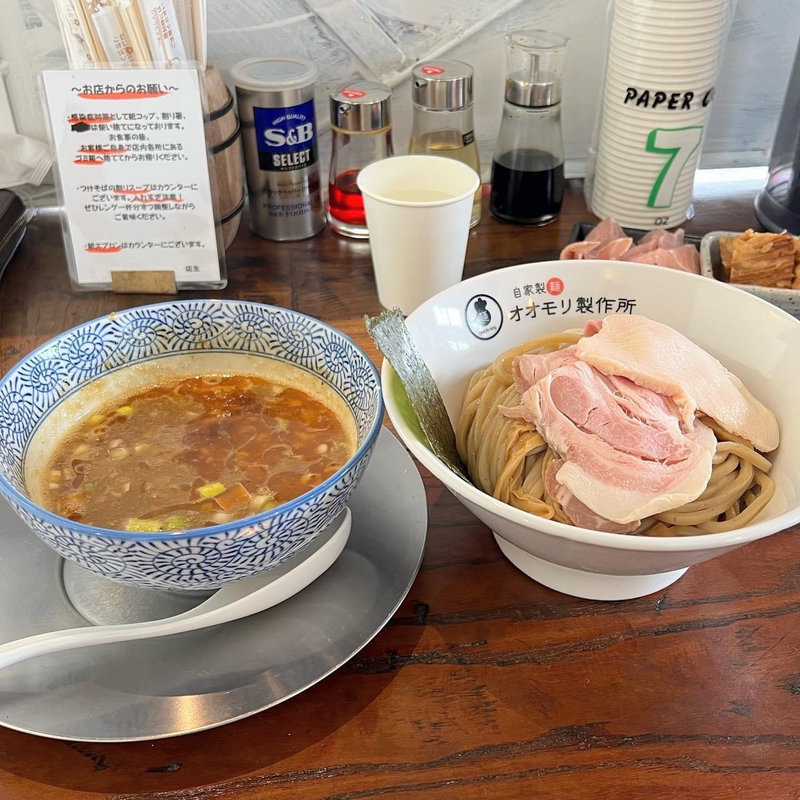 海老つけそば(自家製麺オオモリ製作所)