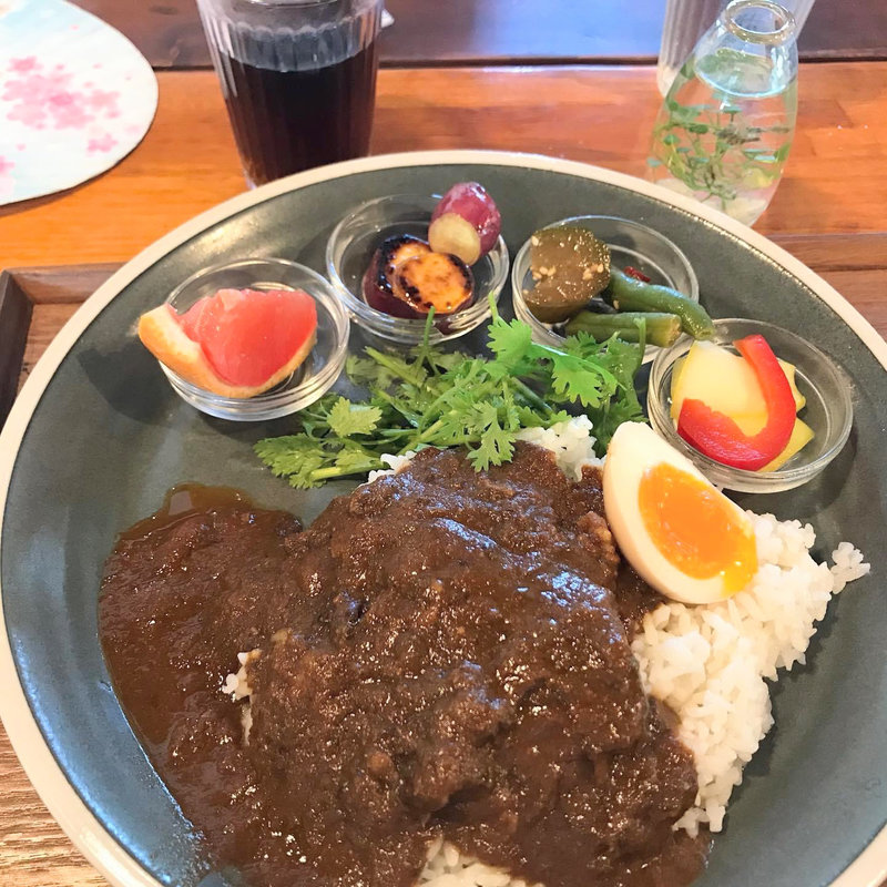 牛すじビンダルーカレー(かき氷Ryan )