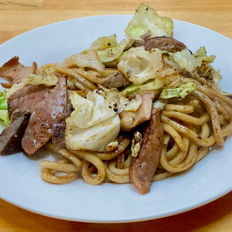 焼きうどん1玉(ホルモンうどん権兵衛)