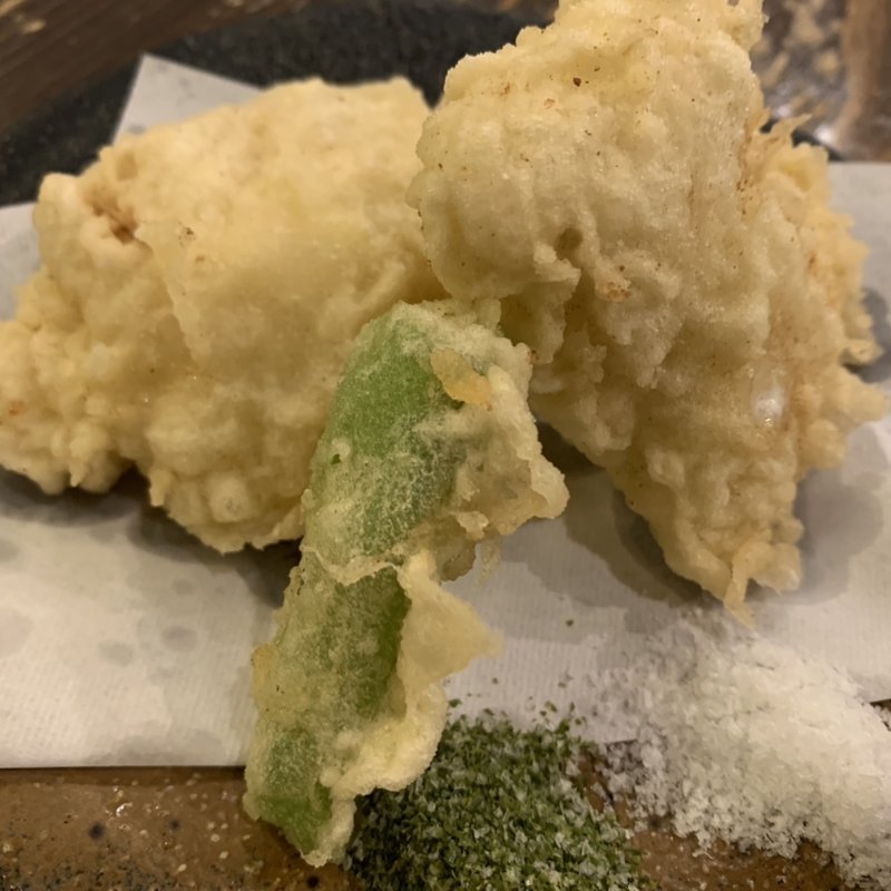 鱧の天ぷら(更科堀井立川伊勢丹店)