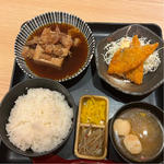 肉豆富定食（黒）(大衆食堂 安べゑ 桶川西口店)