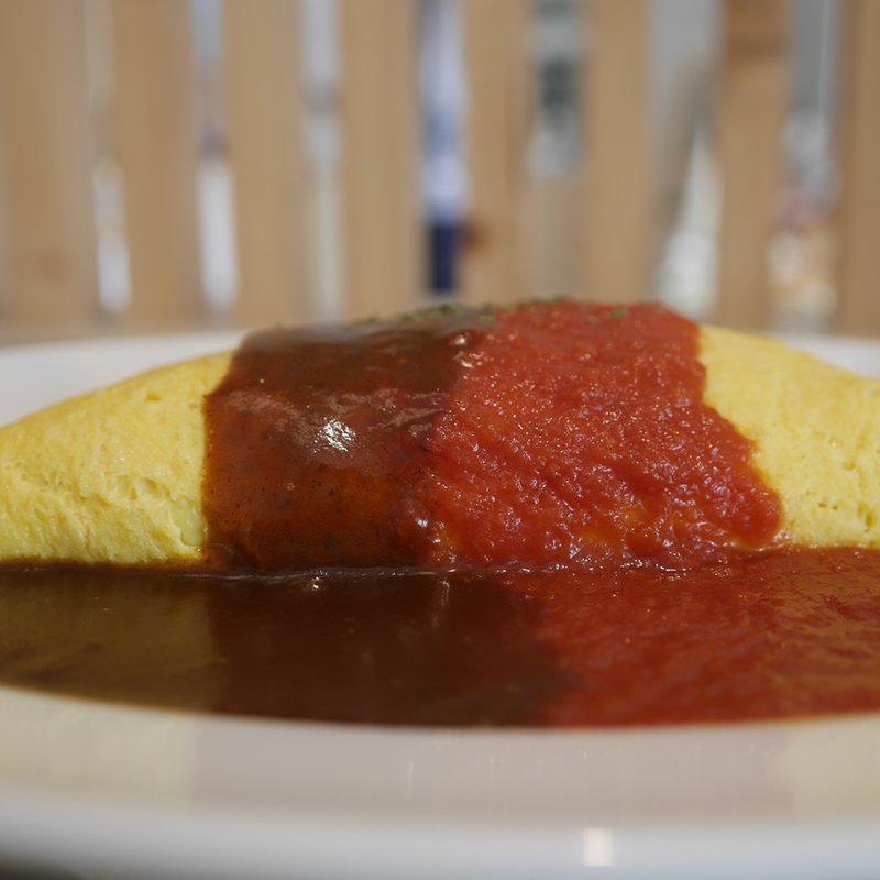 こだわりたまごのオムライス(もりねき食堂)