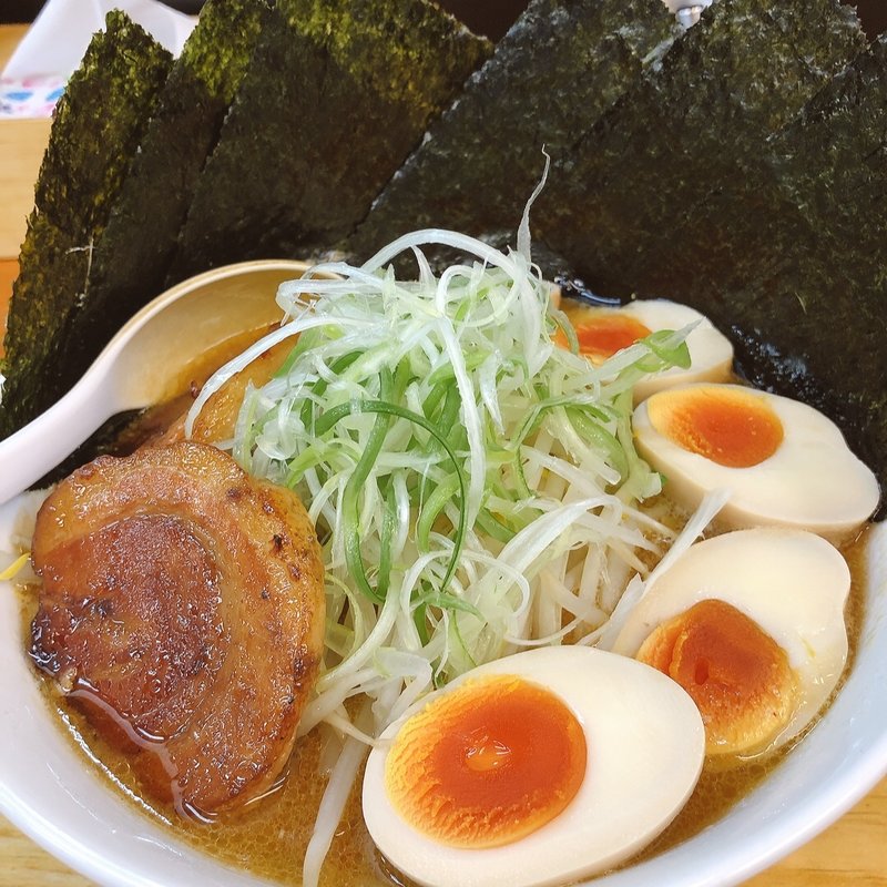 味噌ラーメン大盛、味玉✖️2、海苔増し(あかつきラーメン東海大店)