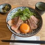炙り鴨丼(トリカモメ 鶏と鴨と麺 大曽根店)