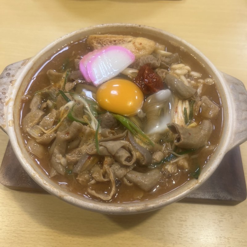 辛もつもつ煮込うどん(もつ煮込みうどん和久)