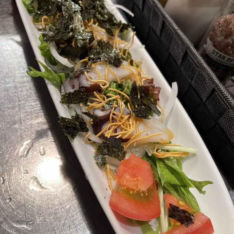 タコのカルパッチョ(ほっこり串焼酒場 あし跡)