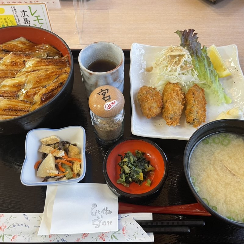 穴子定食(宮島サービスエリア（上り線）レストランも味路 )