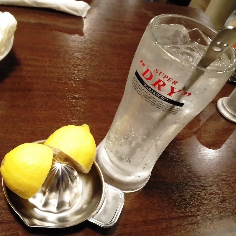 フレッシュ生搾りレモンサワー(やきとり家すみれ 蒲田店 )