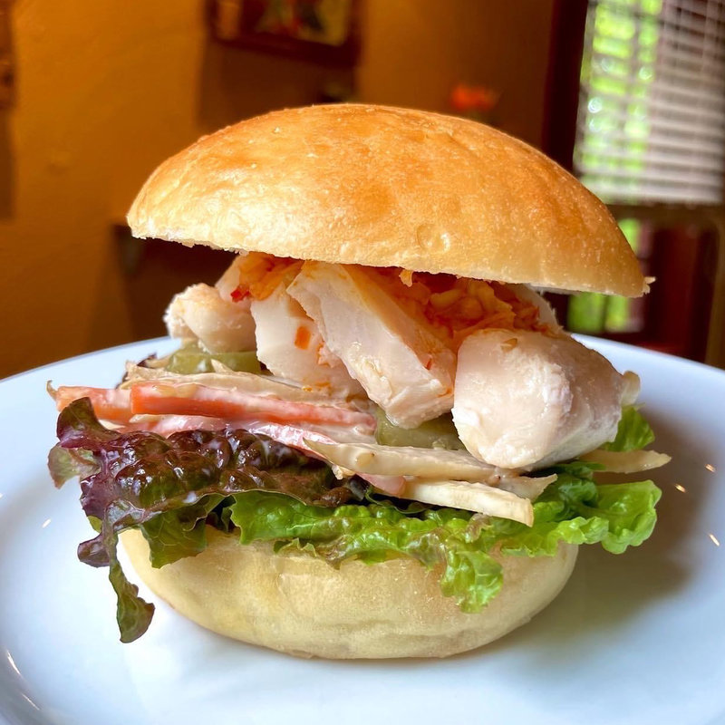 サラダチキンとごぼうサラダのヘルシーバーガー(オークウッド)