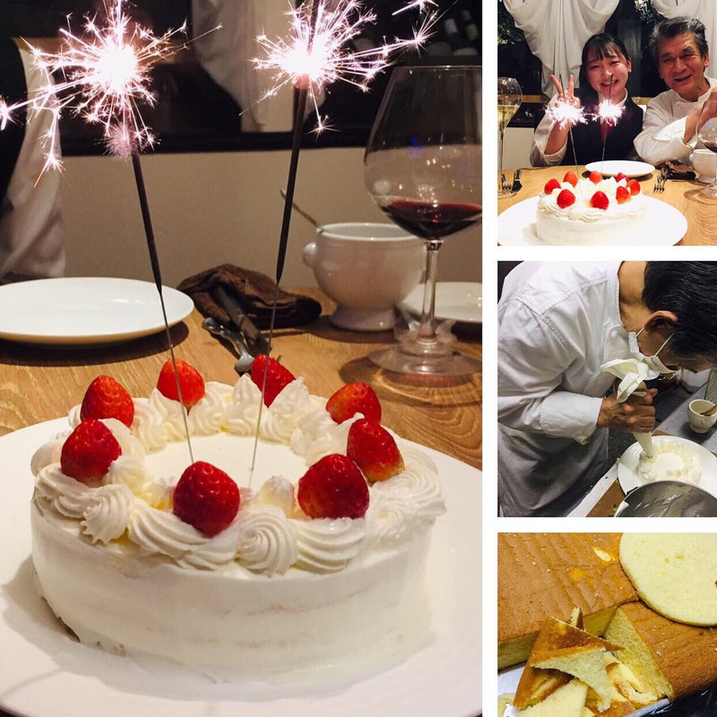 バースデーケーキ(フランス厨房 旬彩 中央駅店 )