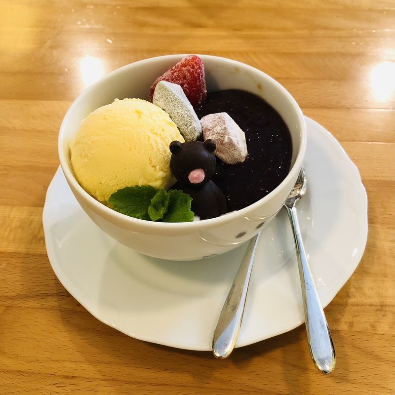 コーヒーゼリーあんみつ(ogu cafe)