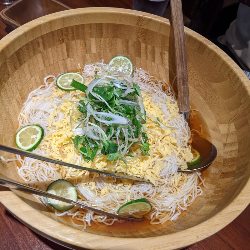 鯛出汁すだちソーメン(Mr.Happy 神保町店)