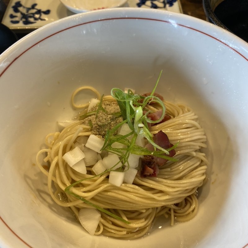 冷し煮干和え玉(特級鶏蕎麦 龍介 )