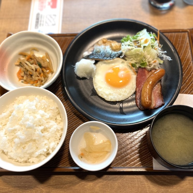 よりどりバランス朝定食(ガスト 札幌狸小路店)