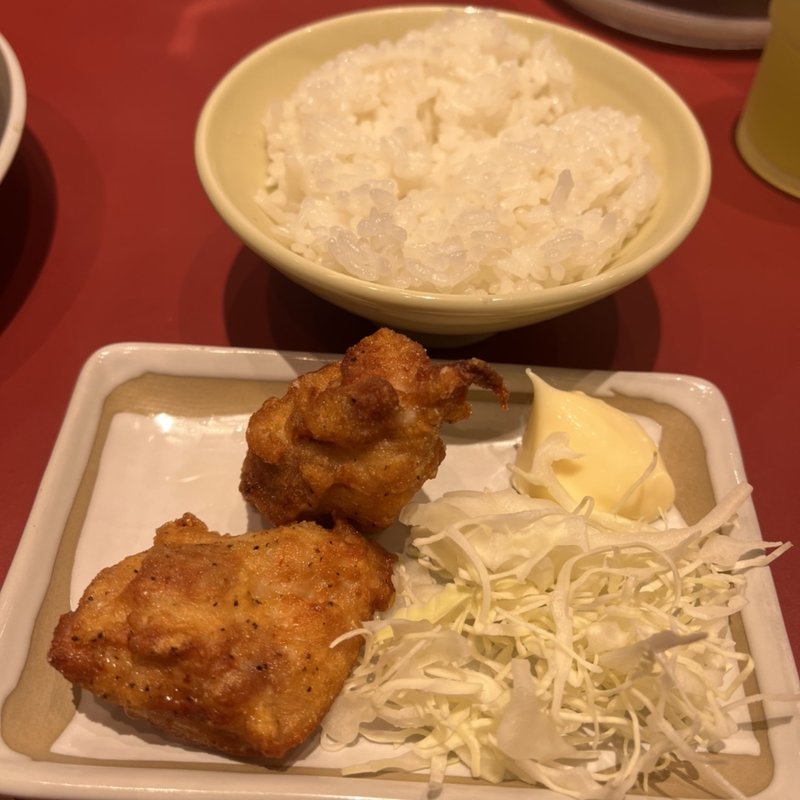唐揚げセット(丸源ラーメン モラージュ菖蒲店)