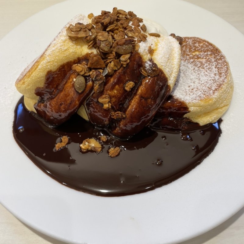 チョレートパンケーキ(幸せのパンケーキ 鎌倉小町通り店)