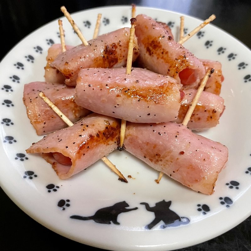 トマトベーコン巻き(自宅)