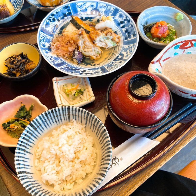 海老と野菜とお豆腐の揚げ出し膳(和ごはん　とろろや　アトレヴィ大塚)