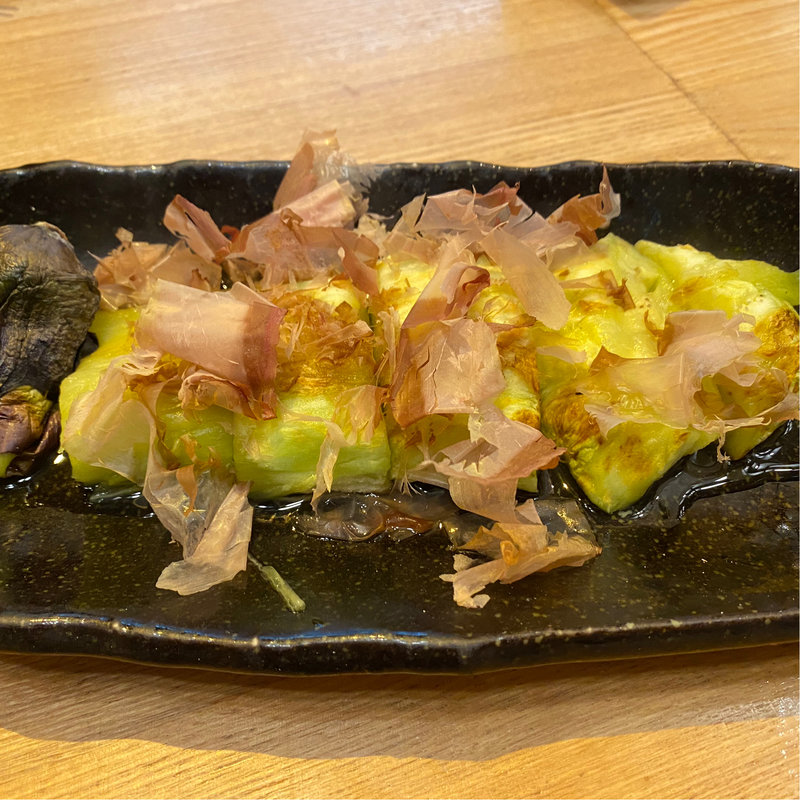 赤茄子の一本炙り(ろばた結)