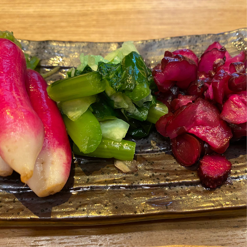 漬物盛り合わせ(ろばた結)